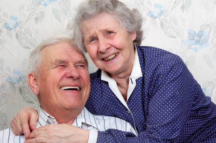 Happy Old Couple